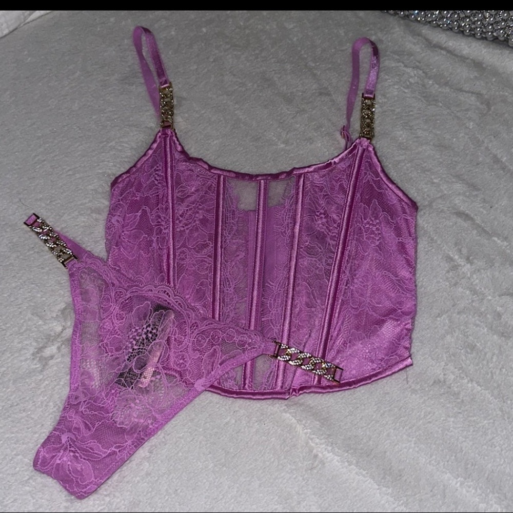 Victoria’s Secret lavender lace set